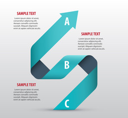 Abstract infographics with arrows