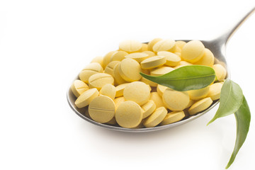 Herbal spoon pill.