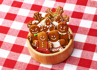 Christmas gingerbread cookies
