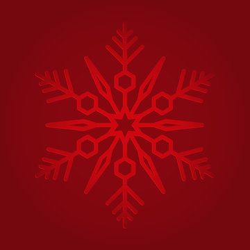 Abstract red snow ice background