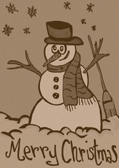 Snowman vintage