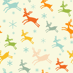 Obraz premium Seamless pattern with deers.
