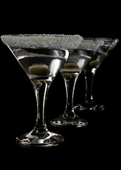 glasses of martini