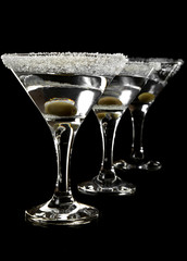 glasses of martini