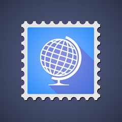 Obraz premium Mail stamp with an antenna