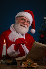 Santa with a scroll