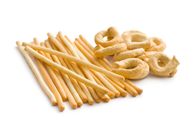 tarallini bread  and  grissini sticks