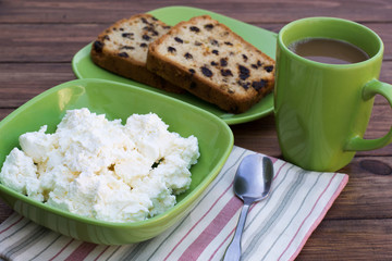 curd, cupcake and white coffee