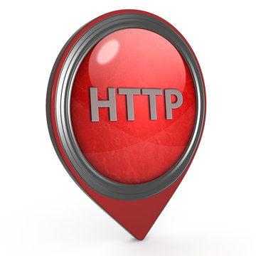 http pointer icon on white background