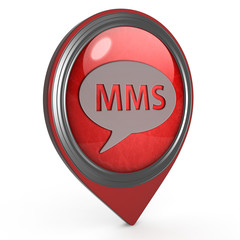 mms pointer icon on white background