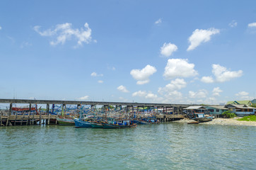 Fototapeta premium fishing boat in Thailand