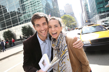 Couple of tourists enjoying Manhattan