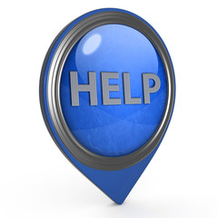 help pointer icon on white background