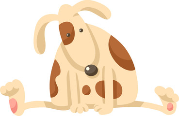 cute puppy dog cartoon illustration