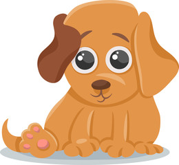 baby dog puppy cartoon illustration