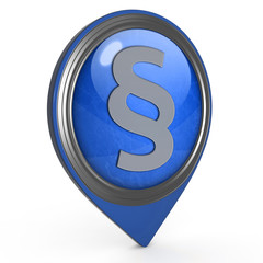 Law pointer icon on white background