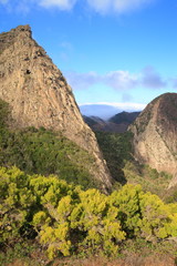 landscape of the island of La Gomera