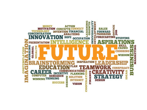 Business future word cloud