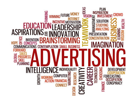 advertising strategy word cloud