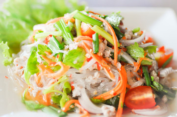 spicy salad ,salad, Thai salad