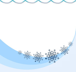 Christmas snowflakes background. 