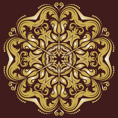 Orient Seamless  Pattern. Abstract Background