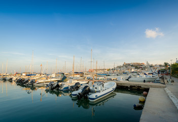 Fishing boats in Ibiza marina
