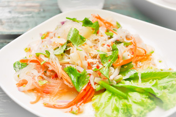 Thai salad ,salad,spicy salad