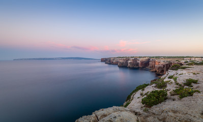 Long exposure wide seascape