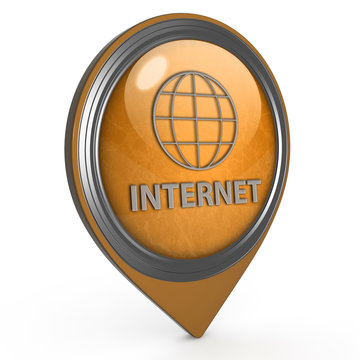 inernet pointer icon on white background