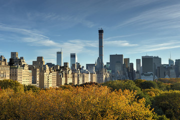Fototapeta na wymiar Central Park, Autumn, New York
