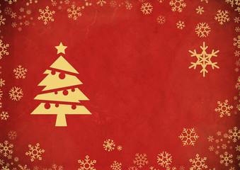 Red Vintage Abstract Christmas Background