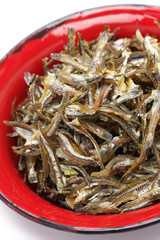 fried ikan bilis(dried anchovies) , malaysian food