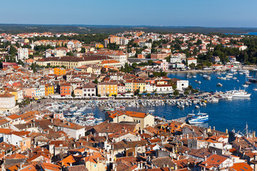 Aerial View from Rovinj Belfry, Croatia