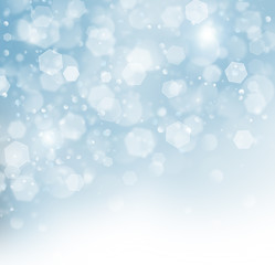 Glittery blue Christmas background