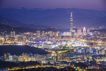 Fototapeta na wymiar Taipei, Taiwan Cityscape