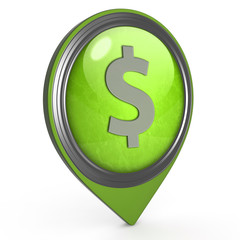 money pointer icon on white background