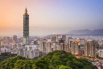 Foto op Aluminium Skyline van Taipei, Taiwan © SeanPavonePhoto