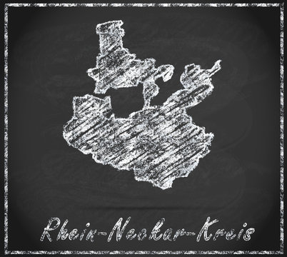 Karte von Rhein-Neckar-Kreis