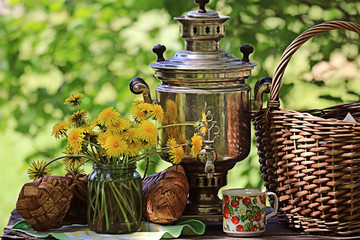 samovar summer flowers