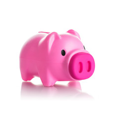 Pink piggy bank