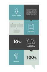 Fototapeta premium Modern flat website template.