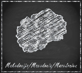 Karte von Mazedonien