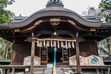 Naklejka premium 北野神社の拝殿