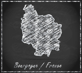 Karte von Burgund