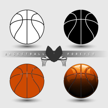 Set of basketball
