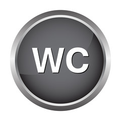 WC button, toilet icon