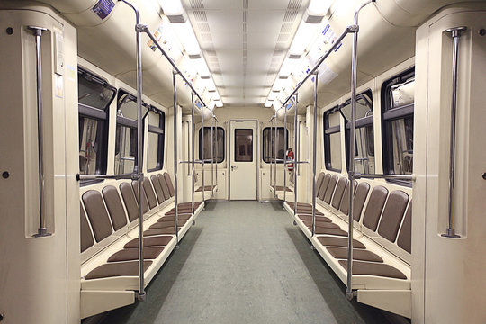 train inside the empty car