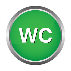 WC button, toilet icon