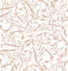 Fototapeta na wymiar Excellent seamless floral background, pattern for continuous rep